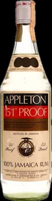 Bouteille de spiritueux : White 151 Proof de la marque Appleton Estate