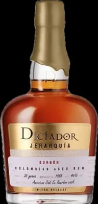 Bouteille de spiritueux : Jerarquia Borbon 35 Years 1985 de la marque Dictador