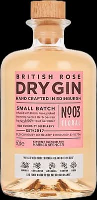 Bouteille de spiritueux : British Rose Dry Gin - No. 03 Floral de la marque Marks & Spencer