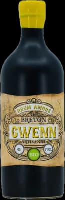 Bouteille de spiritueux : Rhum ambré Gwenn de la marque Breizh'cool