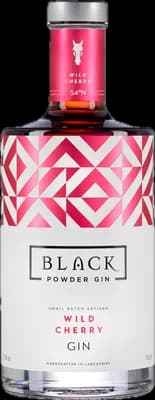 Bouteille de spiritueux : Wild Cherry Gin de la marque Black Powder