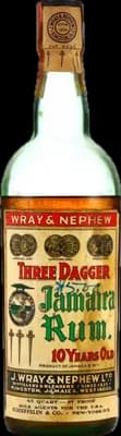 Bouteille de spiritueux : Three Dagger Jamaica Rum de la marque J. Wray & Nephew LTD.