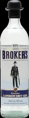 Bouteille de spiritueux : London Dry Gin 40% de la marque Broker's