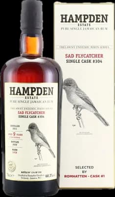Bouteille de spiritueux : Trelawny Endemic Birds (Sad Flycatcher) de la marque Hampden