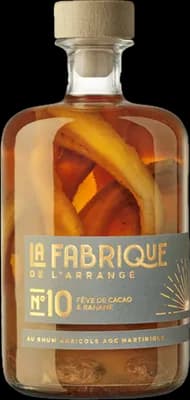 Bouteille de spiritueux : N°10 Fève de Cacao & Banane de la marque La Fabrique de l’Arrangé