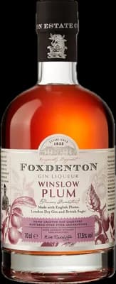 Bouteille de spiritueux : Winslow Plum Gin Liqueur de la marque Foxdenton