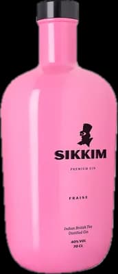 Bouteille de spiritueux : Fraise de la marque Sikkim Gin