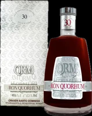 Bouteille de spiritueux : Ron Quorhum 30 Aniversario de la marque Quorhum