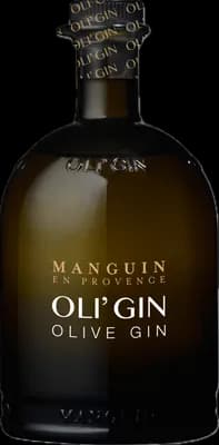 Bouteille de spiritueux : Oli’Gin de la marque Manguin