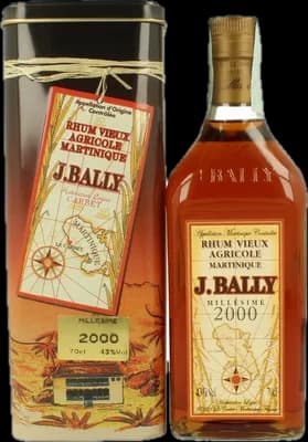 Bouteille de spiritueux : Millésime de la marque J. Bally