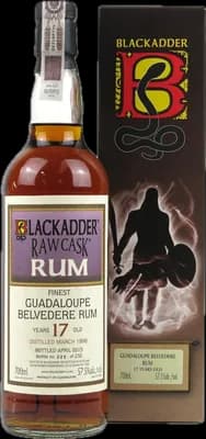 Bouteille de spiritueux : Raw Cask Rum Belvedere de la marque Blackadder