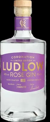 Bouteille de spiritueux : Coronation Limited Edition Rose Gin de la marque Ludlow