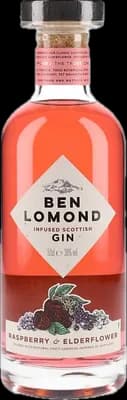 Bouteille de spiritueux : Raspberry & Elderflower Gin de la marque Ben Lomond