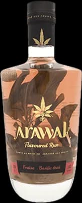 Bouteille de spiritueux : Fraise - Basilic Thaï de la marque Arawak