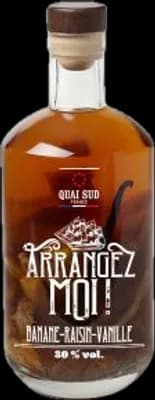 Bouteille de spiritueux : Arrangez-Moi Banane-Raisin-Vanille de la marque Quai Sud
