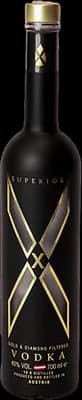 Bouteille de spiritueux : Vodka Superior de la marque X Spirits