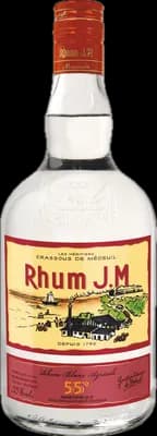 Bouteille de spiritueux : Blanc 55° de la marque Rhum J.M
