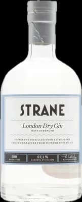 Bouteille de spiritueux : Navy Strength London Dry Gin de la marque Strane