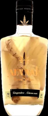 Bouteille de spiritueux : Gingembre - Citron Vert de la marque Arawak