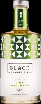 Bouteille de spiritueux : Lime Fortunella Gin de la marque Black Powder