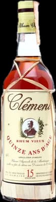 Bouteille de spiritueux : Quinze ans d'âge 1990s de la marque Clément