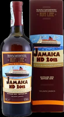Bouteille de spiritueux : Jamaica HD 2012 (Selected by Fine Spirits) de la marque Transcontinental Rum Line