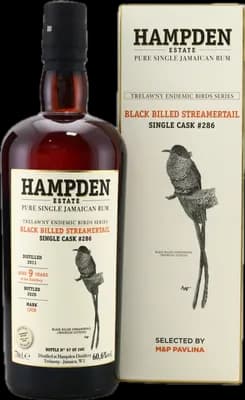 Bouteille de spiritueux : Trelawny Endemic Birds (Black Billed Streamertail) de la marque Hampden