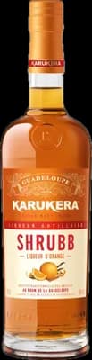 Bouteille de spiritueux : Shrubb Liqueur d'Orange de la marque Karukera