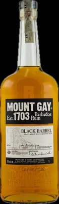 Bouteille de spiritueux : Black Barrel de la marque Mount Gay