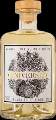 Bouteille de spiritueux : Black Truffle Gin de la marque Giniversity
