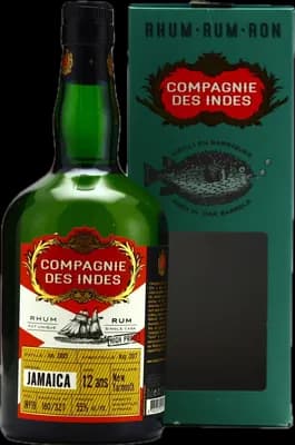 Bouteille de spiritueux : Jamaica 12 Ans High Proof – Single Cask de la marque Compagnie des Indes