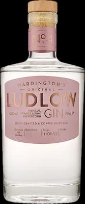 Bouteille de spiritueux : No. 4 Wardington's Original Hibiscus, Orange & Pink Peppercorn de la marque Ludlow