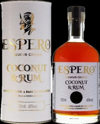 Bouteille de spiritueux : Liqueur Creole Coconut & Rum de la marque Ron Espero