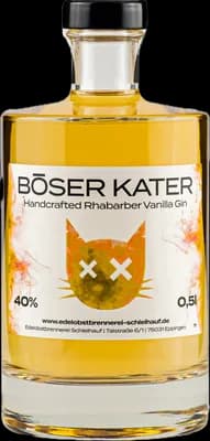 Bouteille de spiritueux : Handcrafted Rhabarber Vanilla Gin de la marque Böser Kater