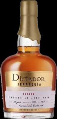 Bouteille de spiritueux : Jerarquia Borbon 29 Years 1991 46% de la marque Dictador