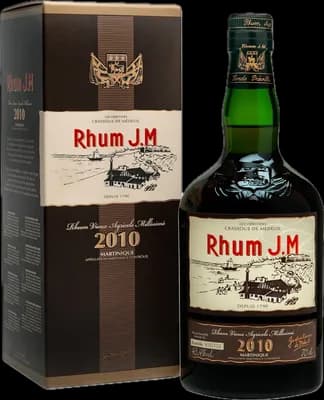 Bouteille de spiritueux : Millésime 2010 de la marque Rhum J.M
