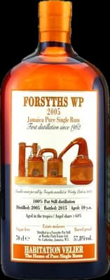 Bouteille de spiritueux : Forsyths WP de la marque Worthy Park