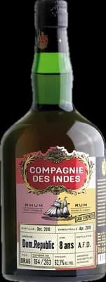 Bouteille de spiritueux : Dominican Republic 8 Ans Cask Strength – Single Cask de la marque Compagnie des Indes