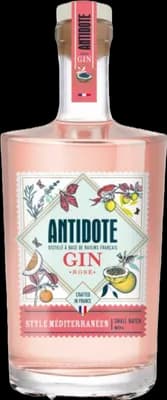 Bouteille de spiritueux : Rose Méditerranéen Made in France de la marque Antidote