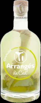 Bouteille de spiritueux : Ti Arrangé Pêche Framboise BIO de la marque Les Rhums de Ced'