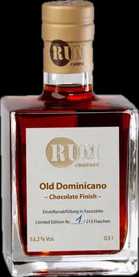 Bouteille de spiritueux : Old Dominicano Chocolate Finish de la marque Rum Company