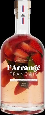 Bouteille de spiritueux : Fraise Basilic de la marque L’Arrangé Français