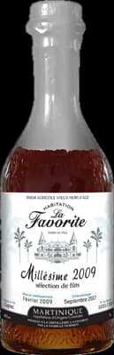 Bouteille de spiritueux : Millésime de la marque La Favorite