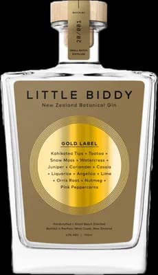 Bouteille de spiritueux : Gold Label de la marque Little Biddy