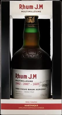Bouteille de spiritueux : Multimillésime 2002 2007 2009 de la marque Rhum J.M