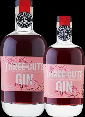 Bouteille de spiritueux : Cherry Blossom Gin de la marque Three Cuts Gin