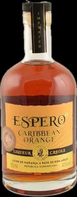 Bouteille de spiritueux : Liqueur Creole Caribbean Orange de la marque Ron Espero