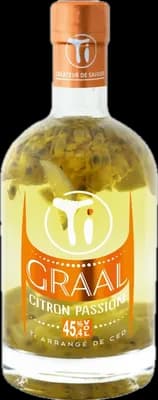 Bouteille de spiritueux : Ti Arrangé GRAAL Citron Passion de la marque Les Rhums de Ced'