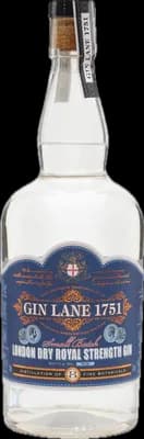 Bouteille de spiritueux : London Dry Royal Strength Gin de la marque Gin Lane 1751