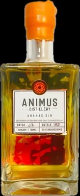 Bouteille de spiritueux : Ananas Gin de la marque Animus